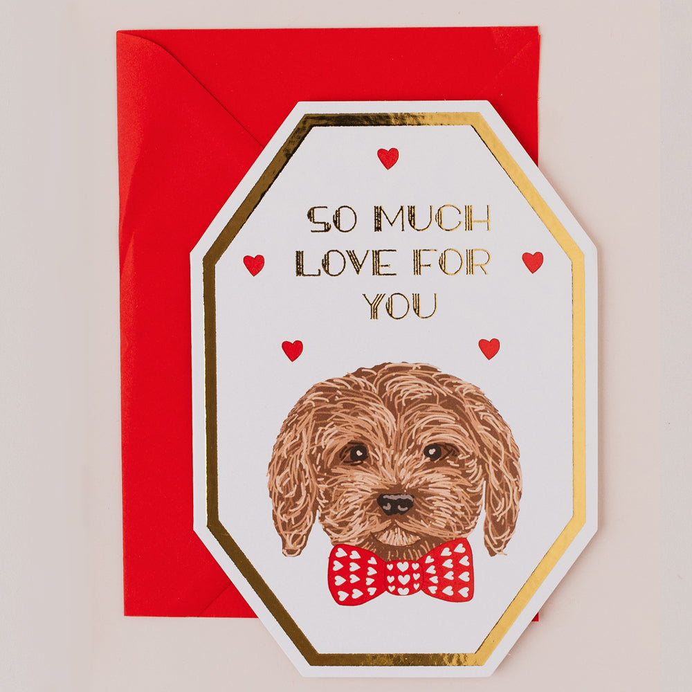 DC114-Apple & Clover-So Much Love For You Dog-Card-Deco