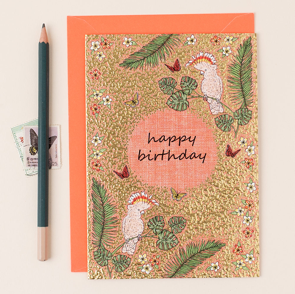 FA067-Apple & Clover-Cockatoo-Card-Botanicals