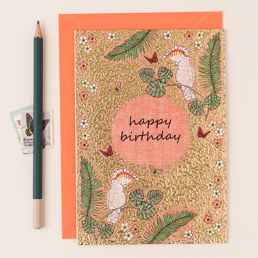 FA067-Apple & Clover-Cockatoo-Card-Botanicals