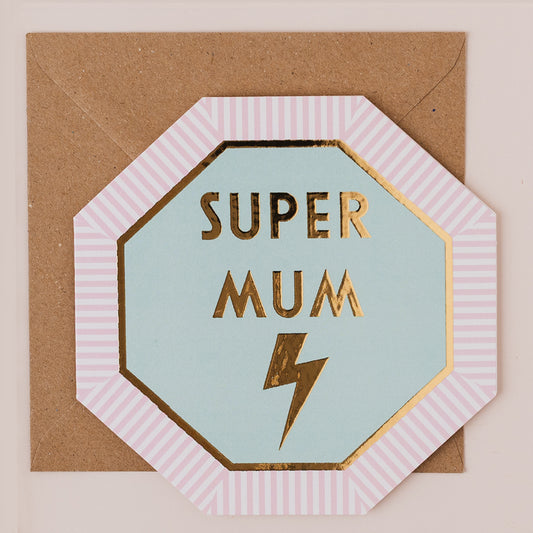 HE111-Apple & Clover-Super Mum Lightning-Card-Henley