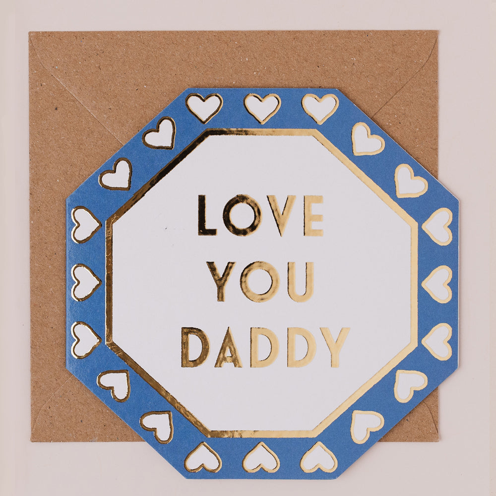 HE122-Apple & Clover-Love You Daddy Hearts-Card-Henley