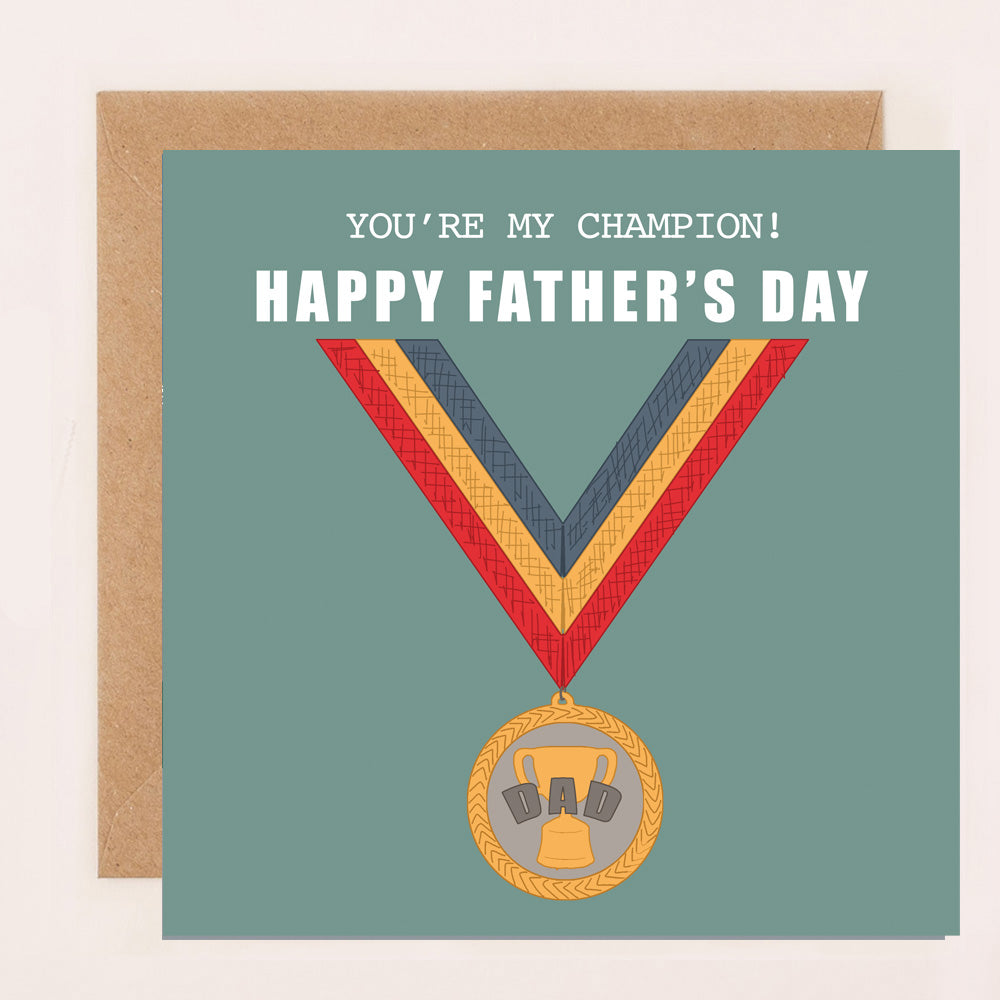 MN068-Apple & Clover-Champion Dad-Card-Graphic
