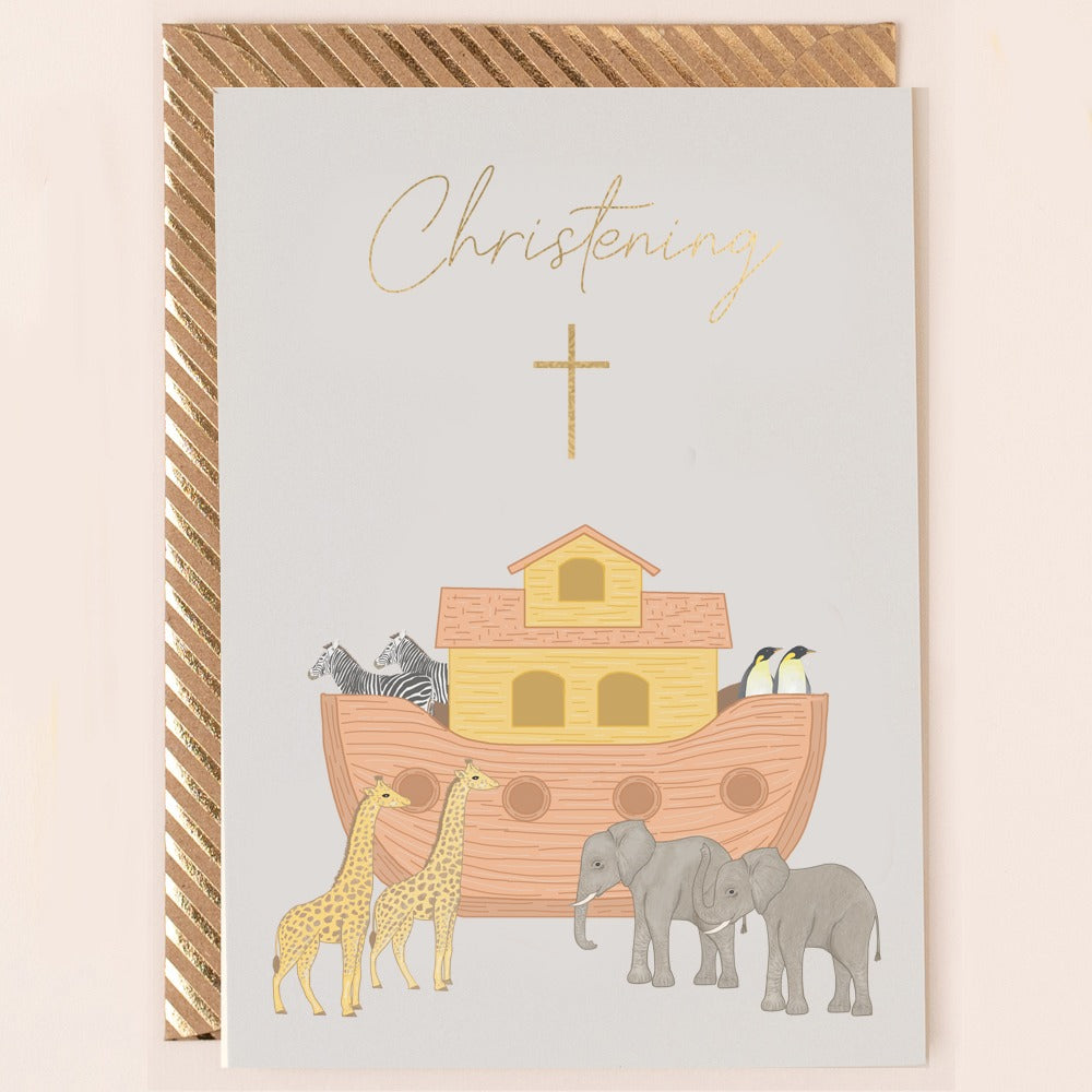RE331-Apple & Clover-Christening Noah'S Ark-Card-Reflections