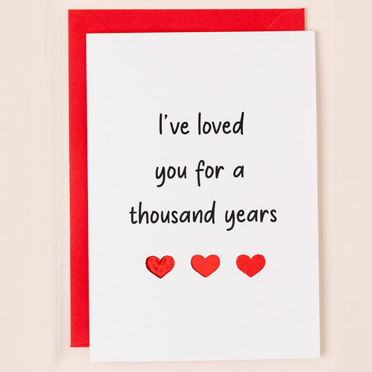 SN002-Apple & Clover-Valentines Card A Thousand Years-Card-Song Collection