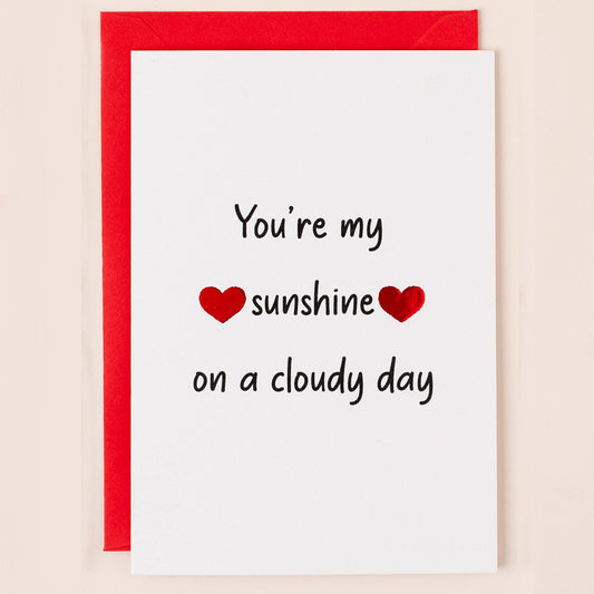 SN005-Apple & Clover-Valentines Card You'Re My  Sunshine-Card-Song Collection