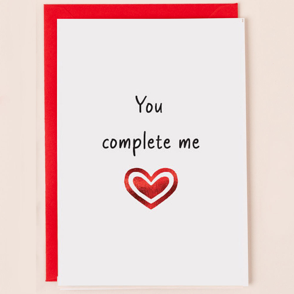 SN009-Apple & Clover-Valentines You Complete Me-Card-Song Collection