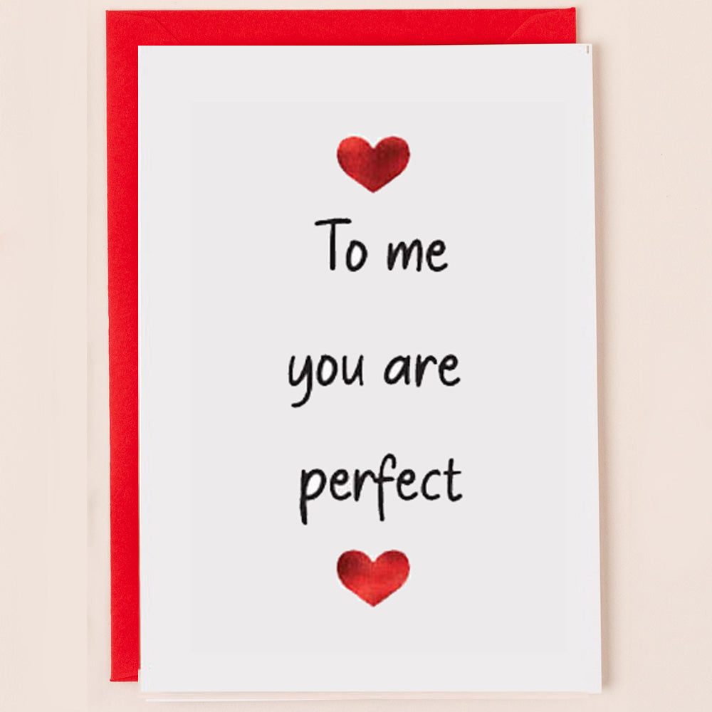 SN011-Apple & Clover-Valentines To Me You Are Perfect-Card-Song Collection