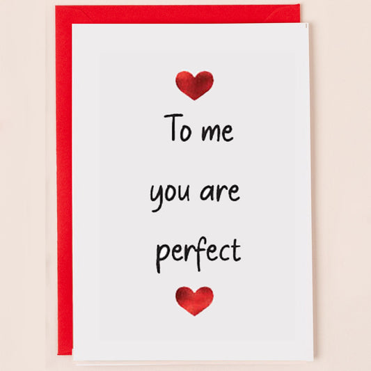 SN011-Apple & Clover-Valentines To Me You Are Perfect-Card-Song Collection