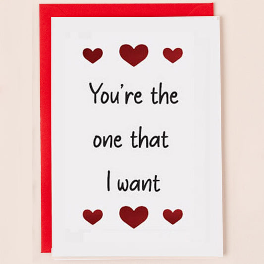 SN013-Apple & Clover-Valentines You'Re The One That I Want-Card-Song Collection