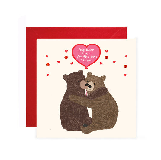 VA004-Apple & Clover-Big Bear Hugs For The One I Love-Card-