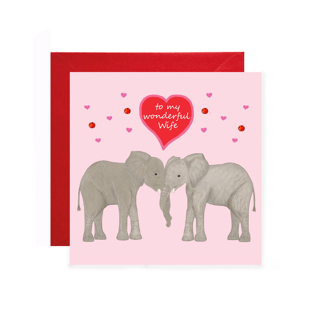 VA005-Apple & Clover-To My Wonderful Wife-Card-