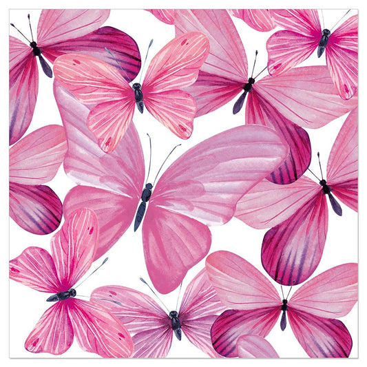 133341-Artebene-Butterflies Pink-Napkin-