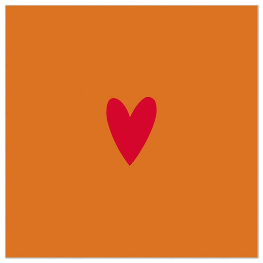 133409-Artebene-Heart Red Orange-Napkin-