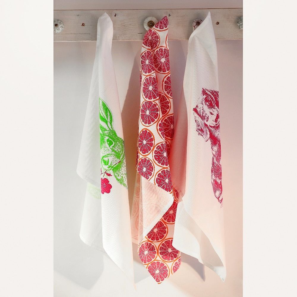 241274-Artebene-Dachshund Pink-Tea Towel-
