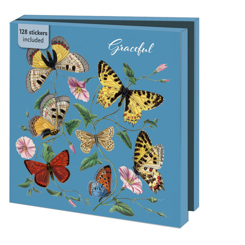 WMCS004-Bekking & Blitz-8 X Card Folder With Envelopes 4 X Designs & 128 Stickers Square: Graceful  William Forsell Kirby-Notewallet-
