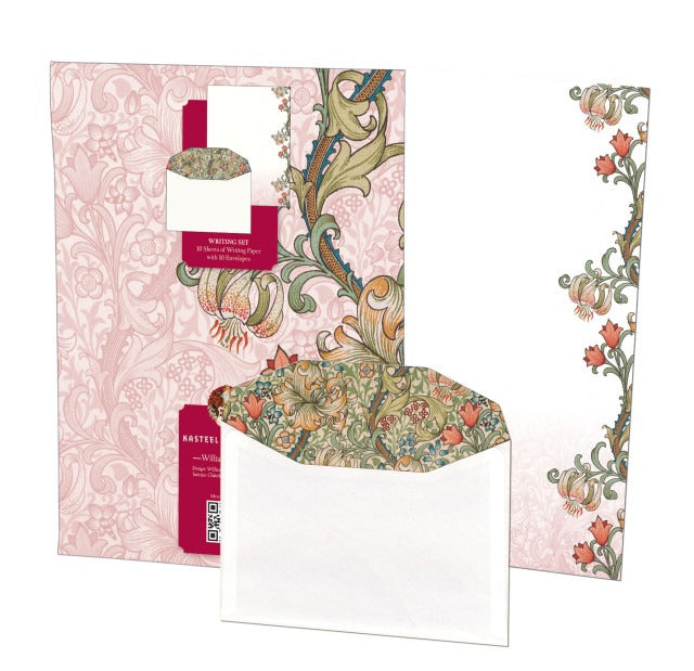 WS1164-Bekking & Blitz-William Morris  Kasteel De Haar-Writing Sets-Writing Sets With Envelopes