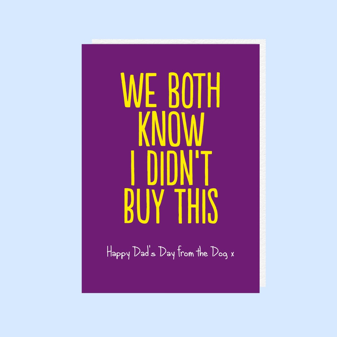 HON310-Buddy Fernandez-We Both Know (Dog)-Card-Honesty