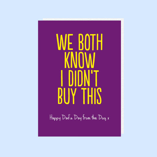 HON310-Buddy Fernandez-We Both Know (Dog)-Card-Honesty