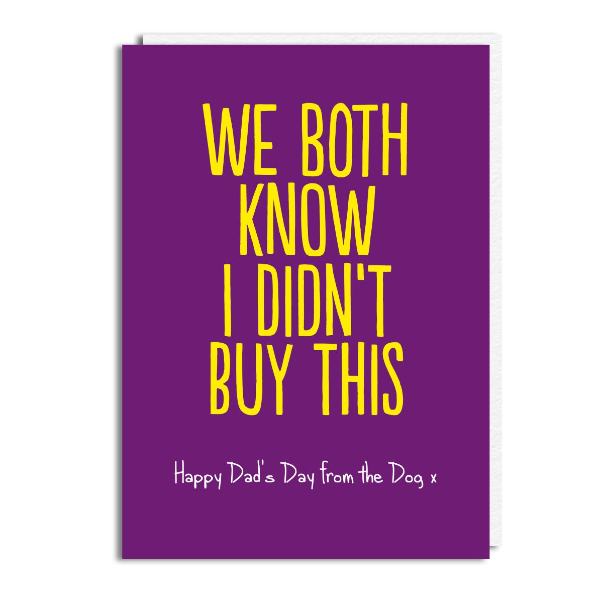 HON310-Buddy Fernandez-We Both Know (Dog)-Card-Honesty