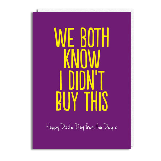 HON310-Buddy Fernandez-We Both Know (Dog)-Card-Honesty
