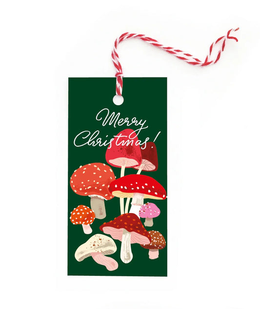 BG011-Noi-Christmas Mushrooms-Xmas Gift Tags-Christmas Tags