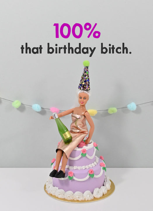 JJB175-Bold & Bright-100 Percent-Card-Birthday