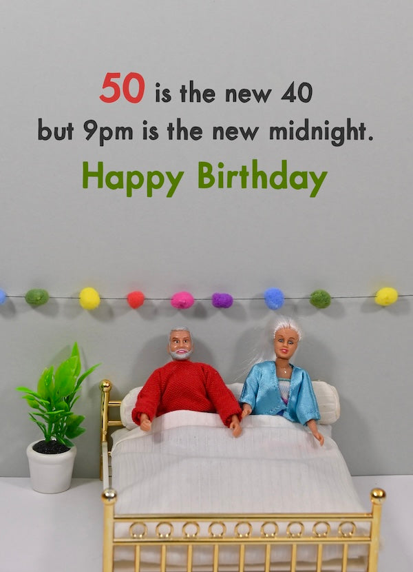 JJB229-Bold & Bright-Fifty New Forty-Card-Birthday Ages