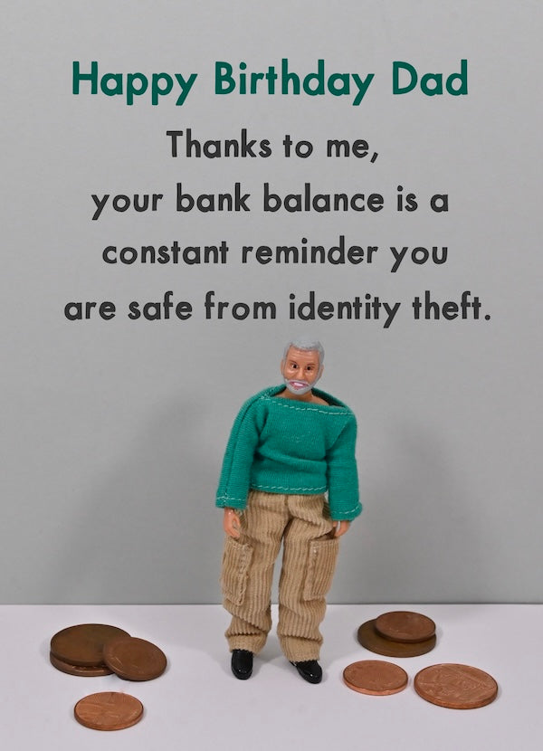 JJB232-Bold & Bright-Bank Balance Dad-Card-Relations Birthday