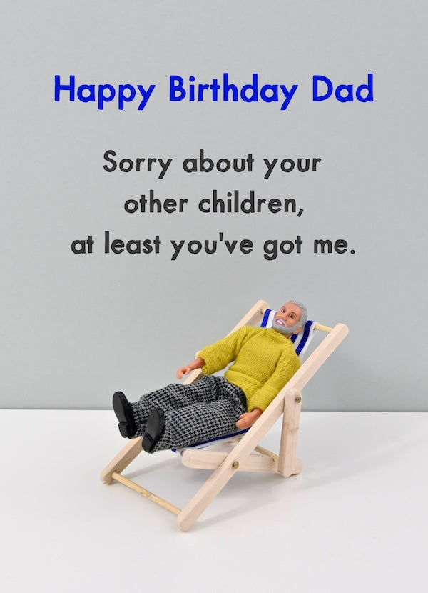JJB239-Bold & Bright-Dad Sorry Kids Birthday-Card-Relations Birthday
