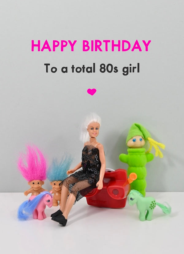 JJB242-Bold & Bright-80S Girl-Card-
