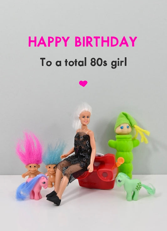JJB242-Bold & Bright-80S Girl-Card-