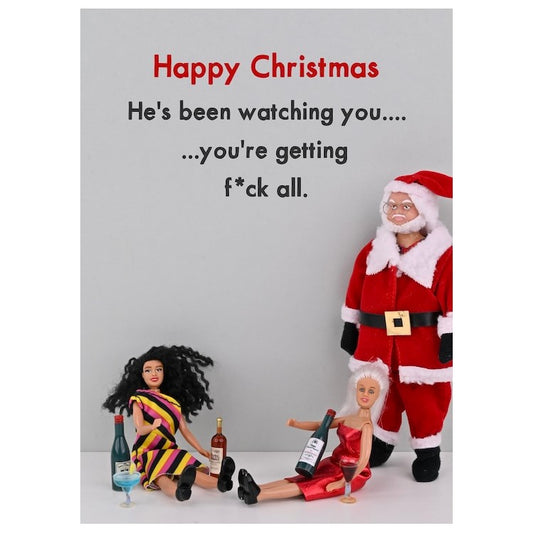 JJC099-Bold & Bright-Nothing Xmas-Xmas Card-Jeffrey & Janice