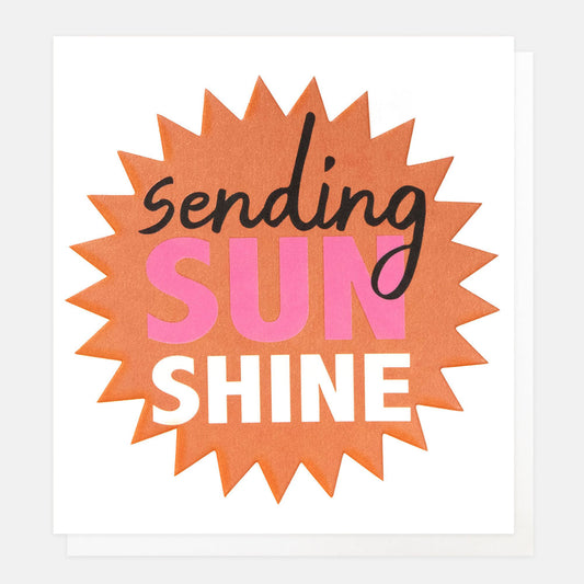BRI003-Caroline G-Sending Sunshine Orange Starburst-Card-Bright Side