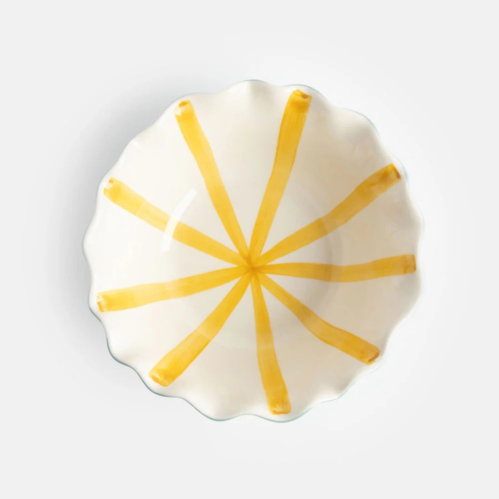 BWL104-Caroline G-Blue Scallop Edge Cereal Bowl-Bowl-Home