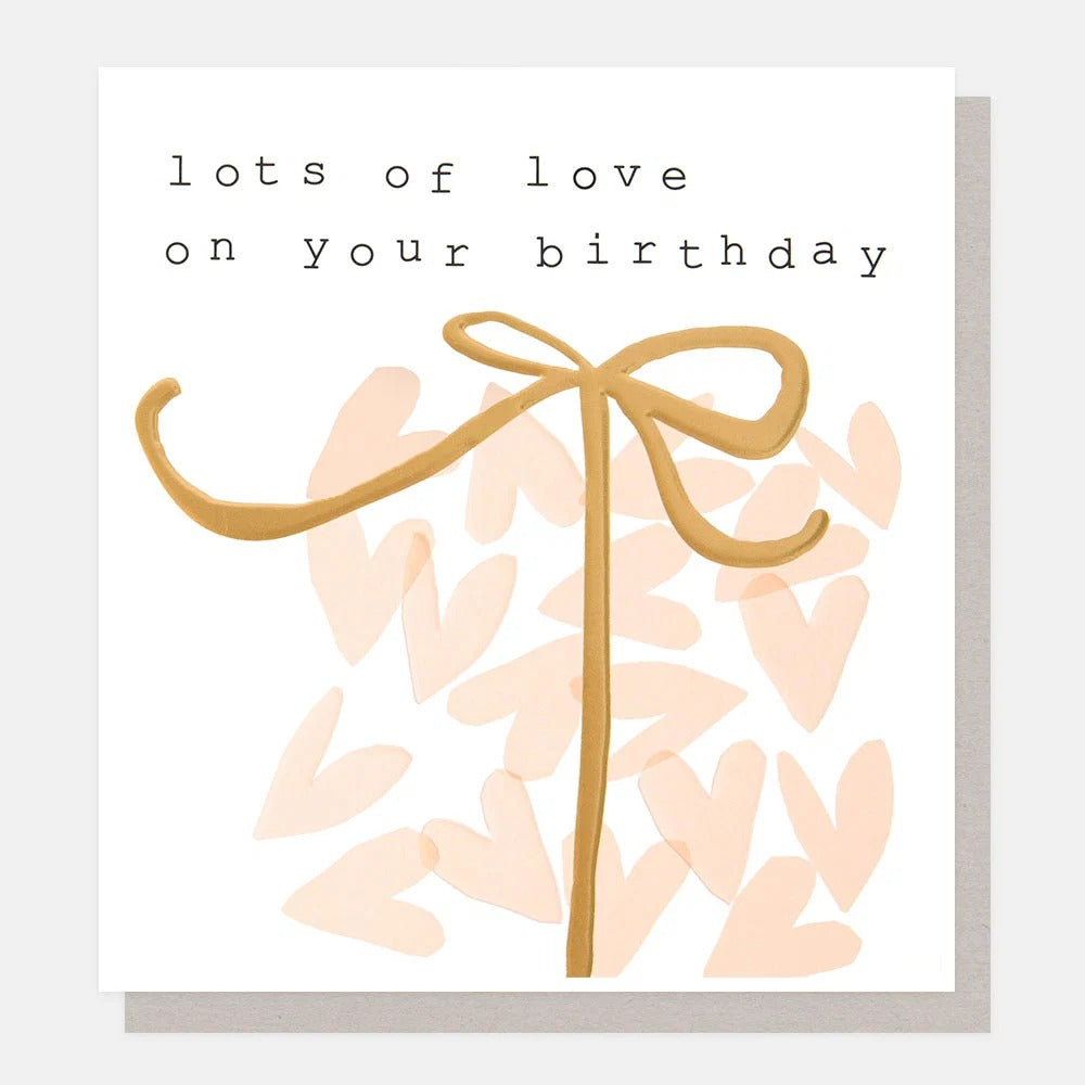 CFT001-Caroline G-Pink Hearts Present Birthday-Card-Confetti