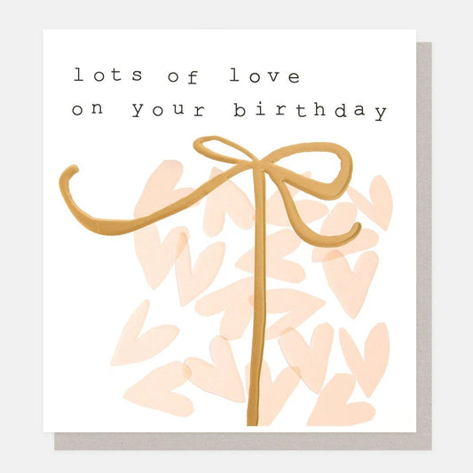 CFT001-Caroline G-Pink Hearts Present Birthday-Card-Confetti
