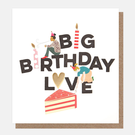 FES010-Caroline G-Big Birthday Love Cake Slice-Card-Festival