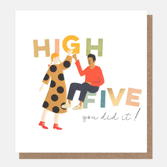 FES011-Caroline G-High Five You Did It Two Friends-Card-Festival