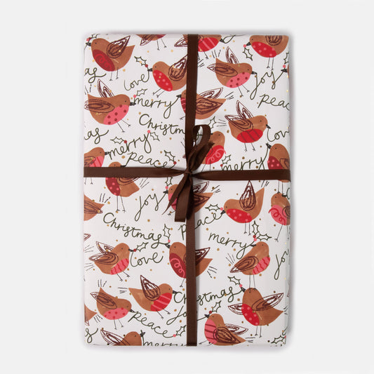 GXL392-Caroline G-Robins With Green Christmas Script-Xmas Wrap-