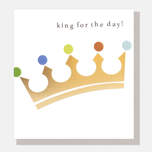 LDN014-Caroline G-King For The Day Gold Crown-Card-Golden