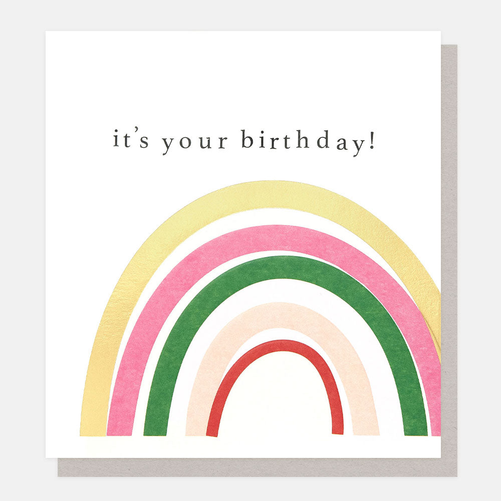 LDN016-Caroline G-It'S Your Birthday! Rainbow-Card-Golden