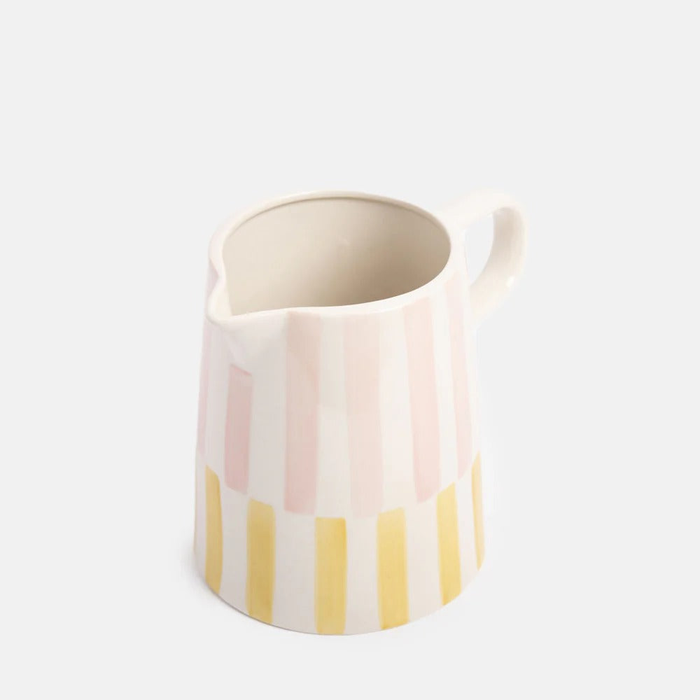 LJU102-Caroline G-Offset Stripe Large Jug-Jug-At Home