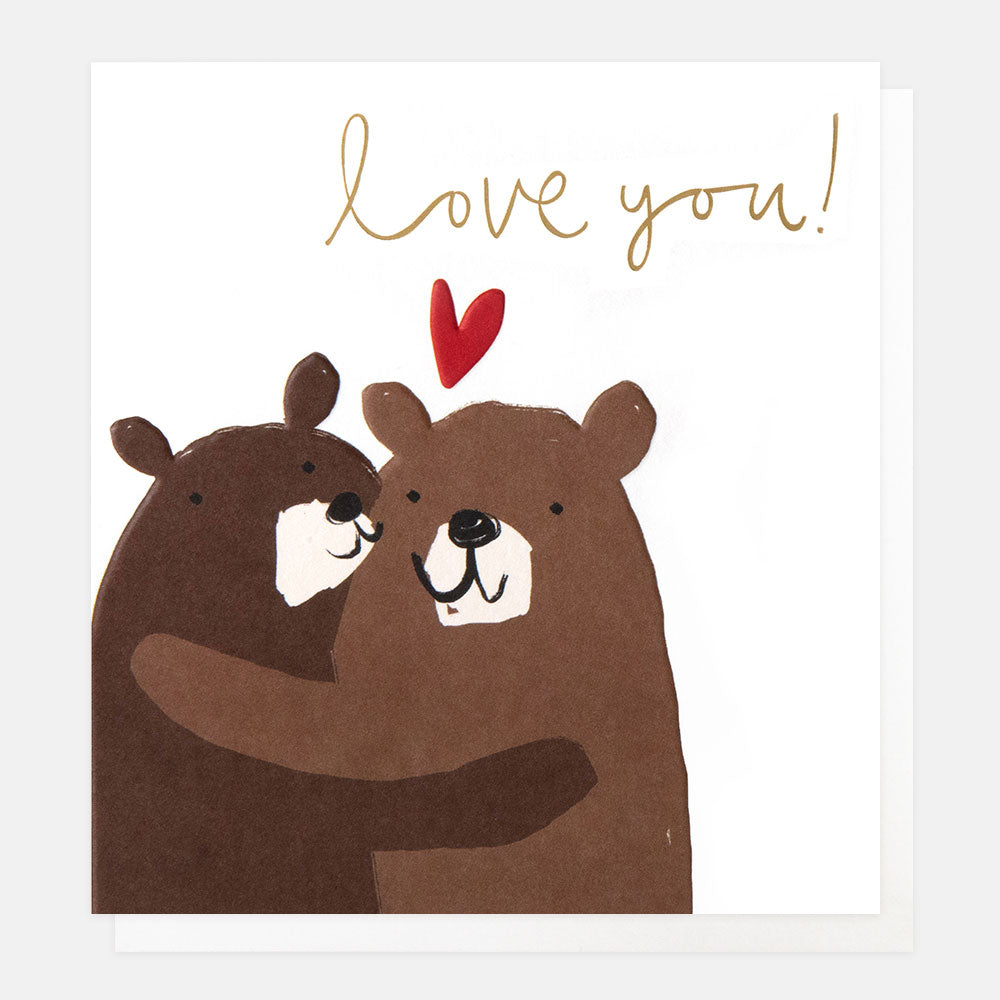 LUV046-Caroline G-Love You Hugging Bears-Card-