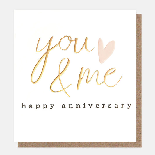 LVL001-Caroline G-You And Me Happy Anniversary-Card-Lovely Lettering