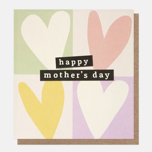 MTH036-Caroline G-Happy Mother'S Day Grid Heart Pattern-Card-