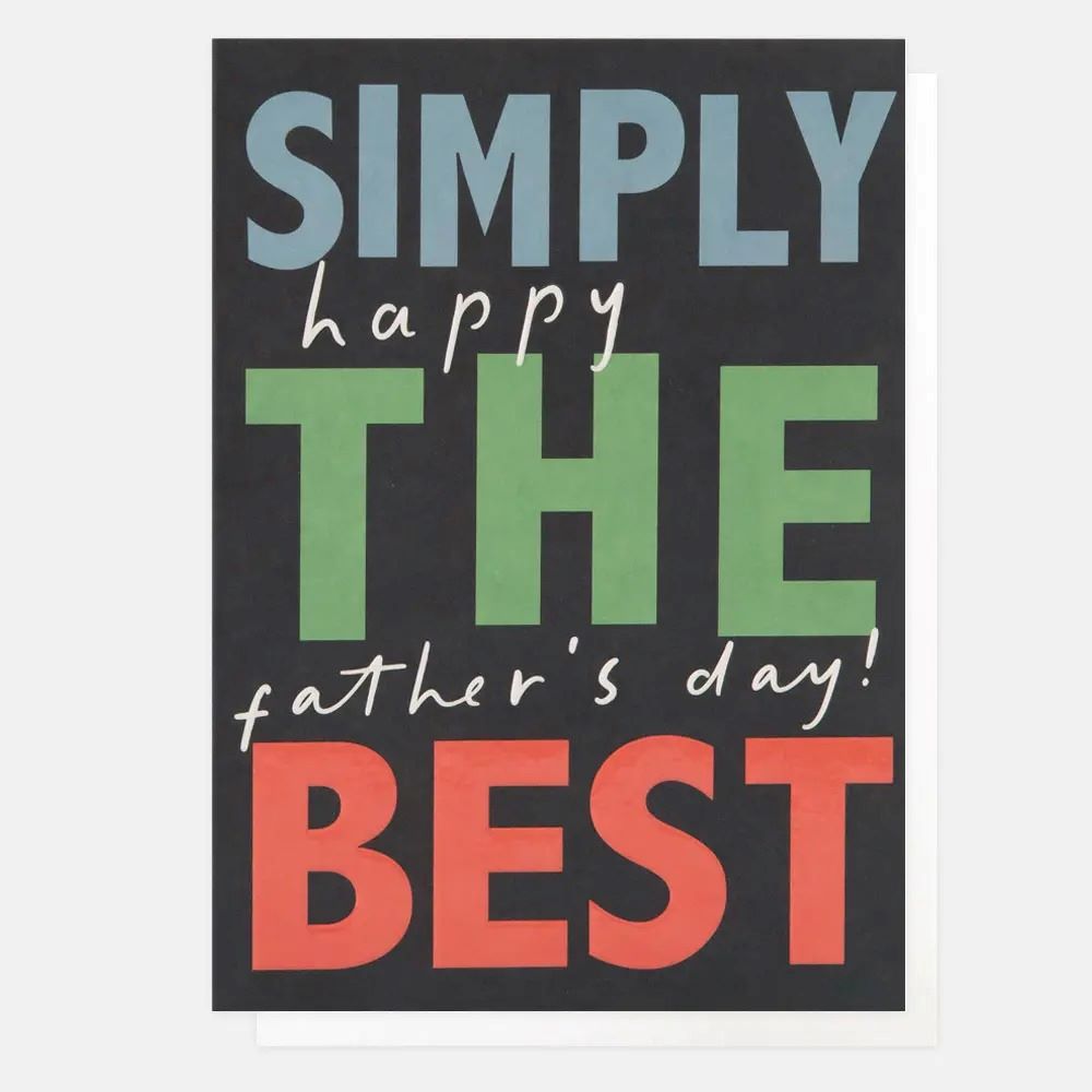 NSW019-Caroline G-Simply The Best Happy Father'S Day-Card-News Just In