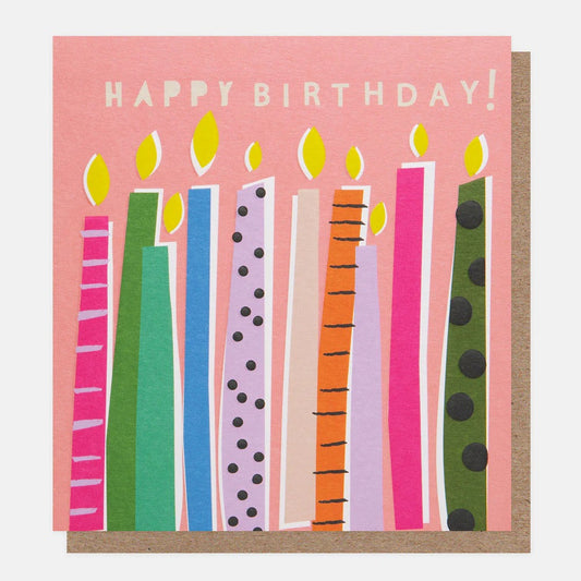 OFS007-Caroline G-Ofs007 - Happy Birthday Multi Candles-Card-Offset