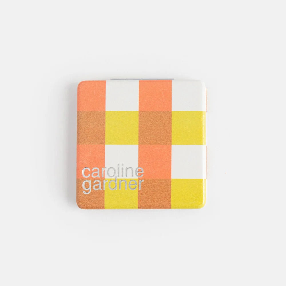 PKM163-Caroline G-Multi Check Square Pocket Mirror-Mirror-Accessories