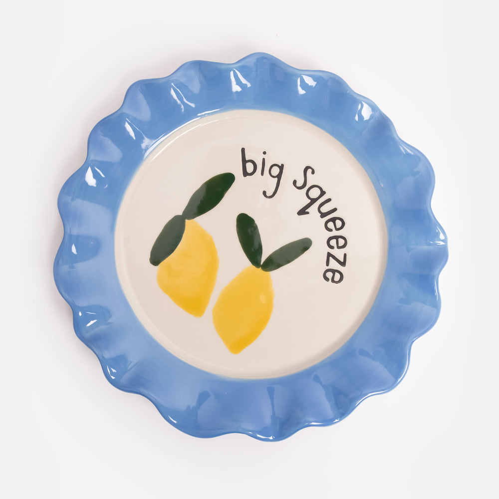 PLT112-Caroline G-Big Squeeze Lemons Plate-Plate-At Home