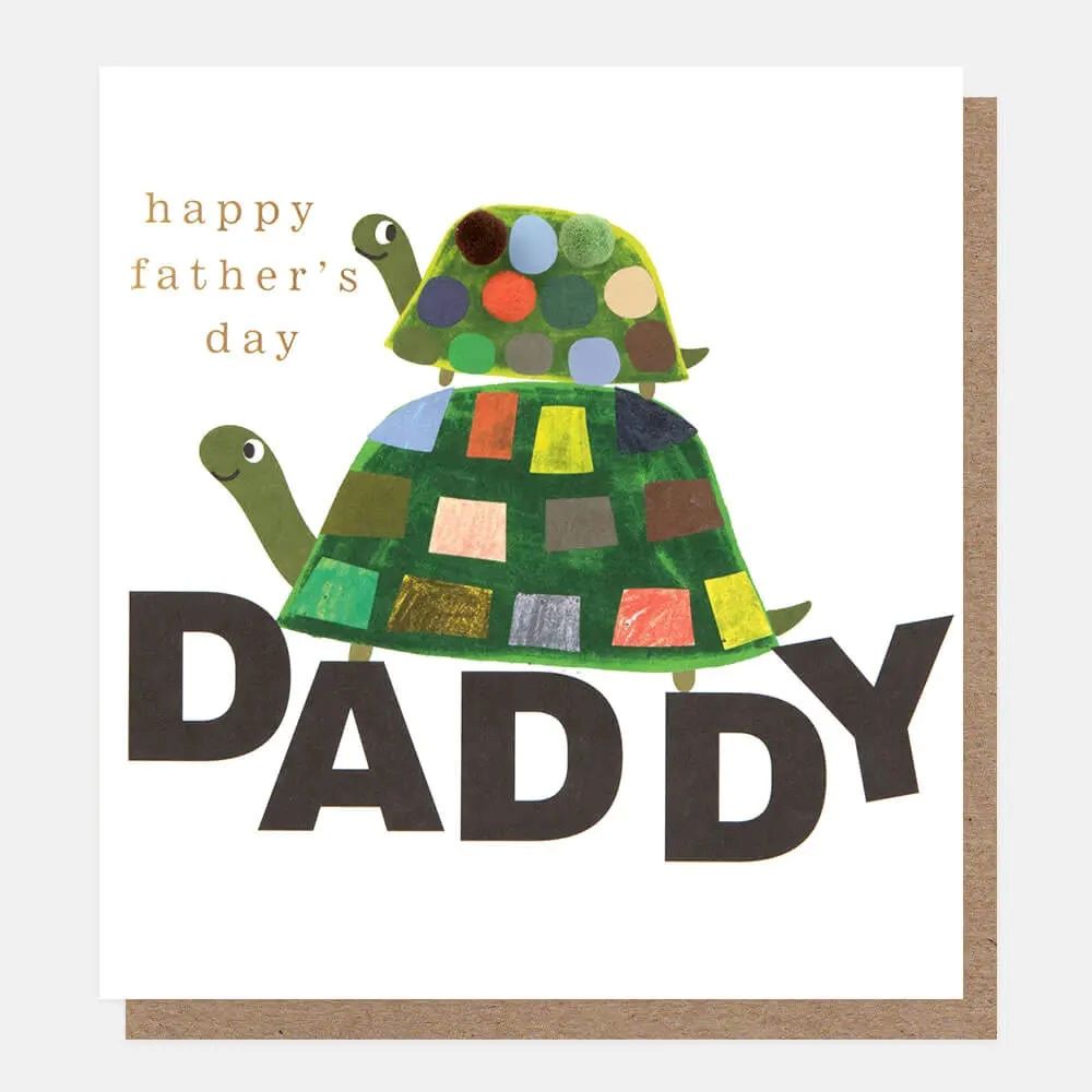 PPM024-Caroline G-Happy Father'S Day Daddy Tortoises-Card-Pom Pom